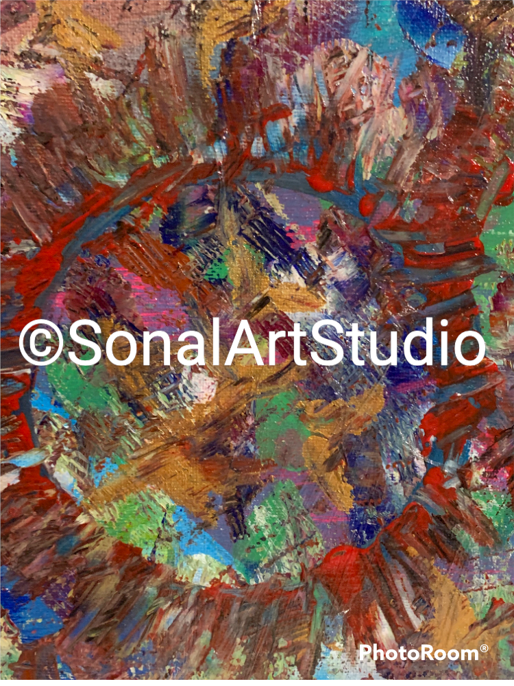 Golden Painting - SonalArtStudio