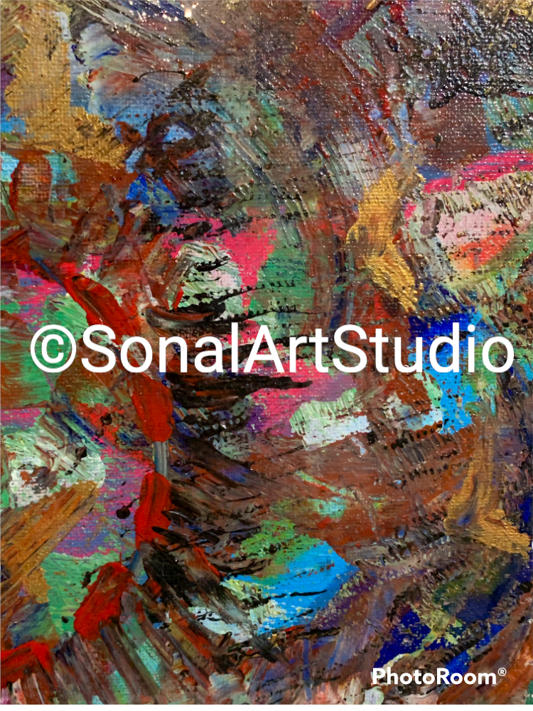 Golden Painting - SonalArtStudio
