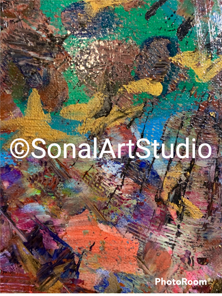 Golden Painting - SonalArtStudio