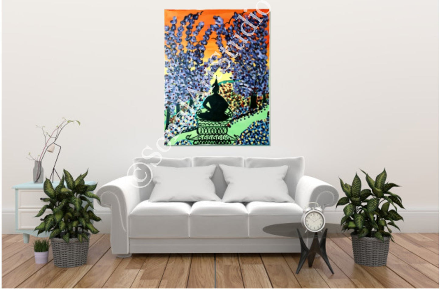 Meditating Buddha - SonalArtStudio