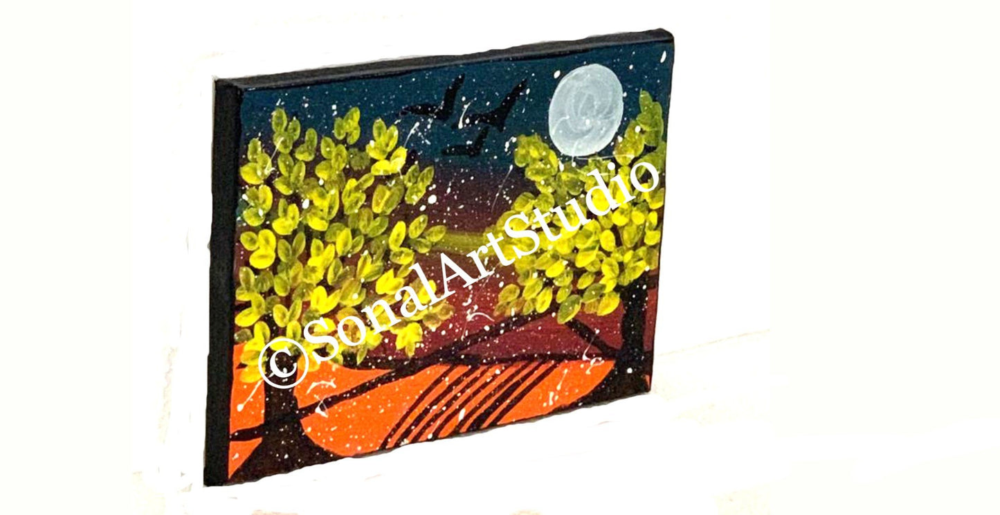 Yellow Midnight - SonalArtStudio