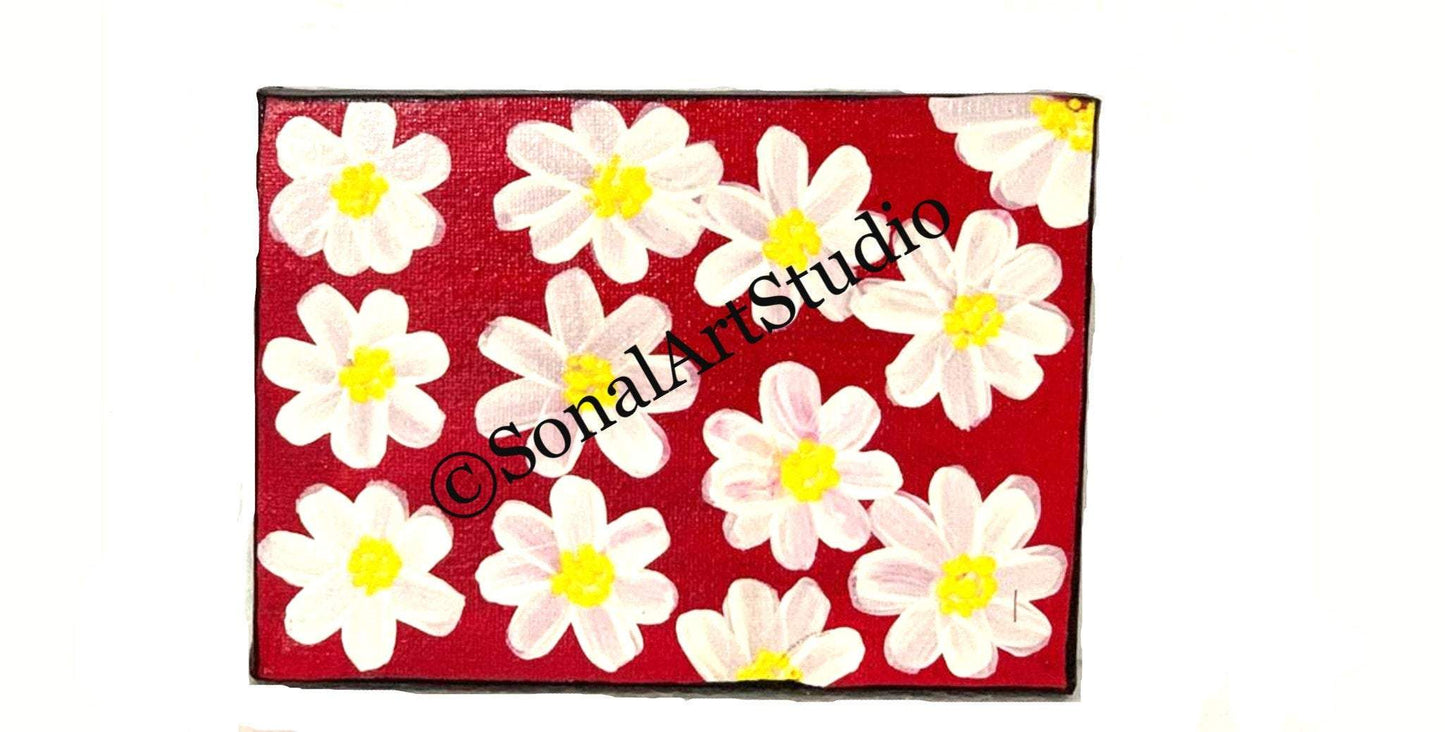 White Flowers - SonalArtStudio