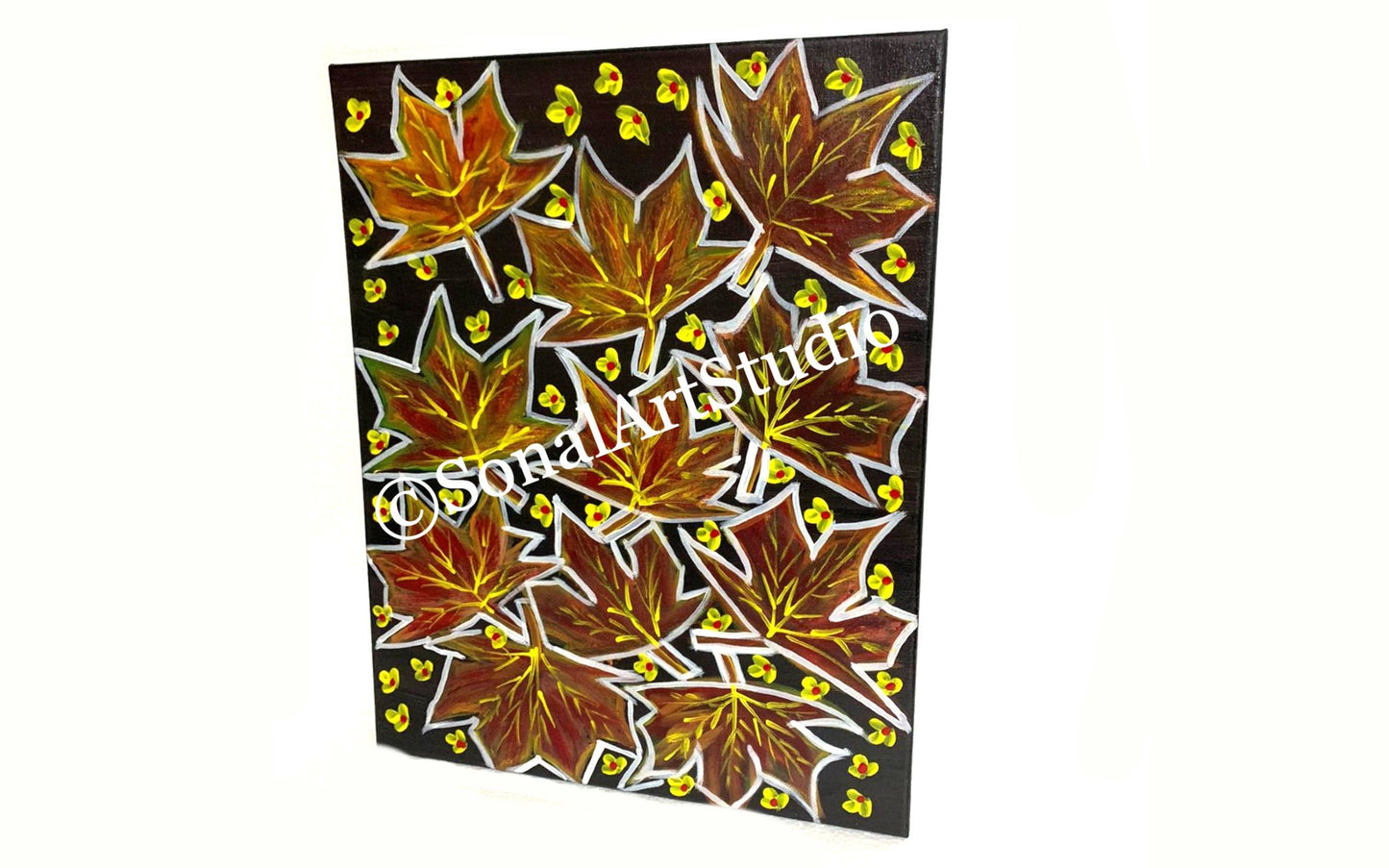 Abstract Maple Leaves - SonalArtStudio