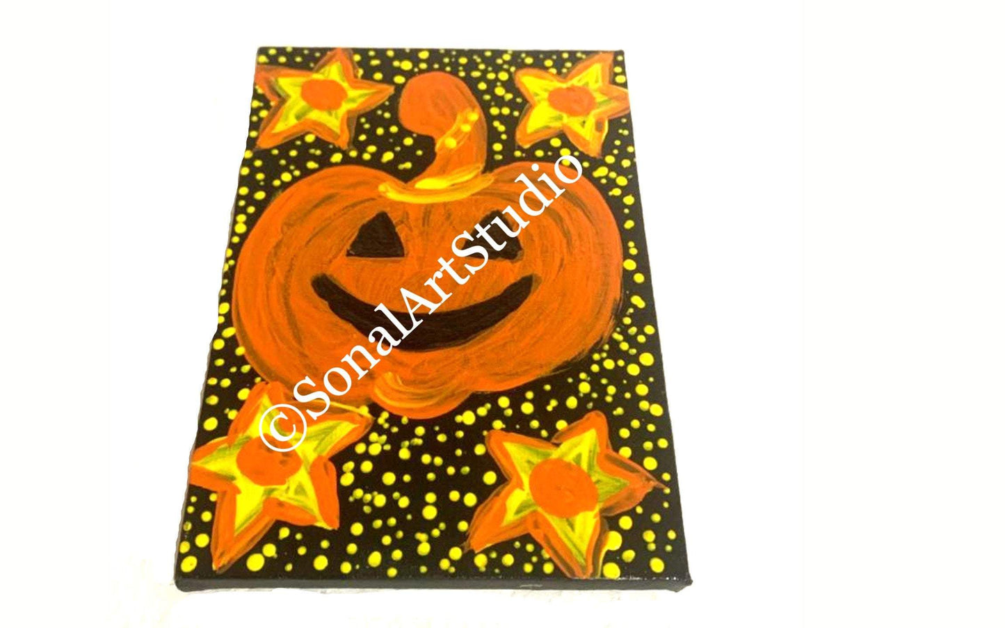 Happy Jack O Lantern - SonalArtStudio