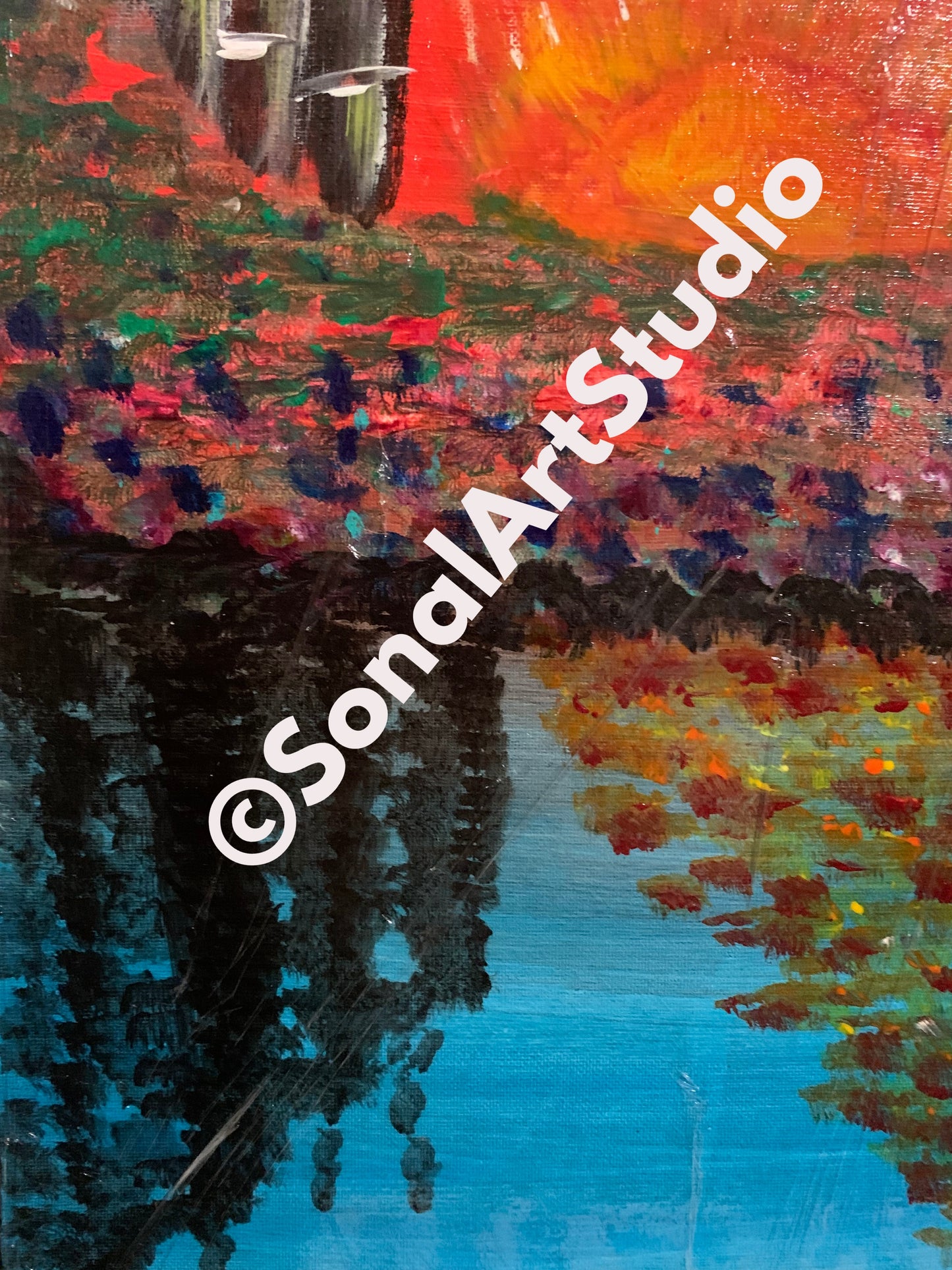 Sunset Painting - SonalArtStudio