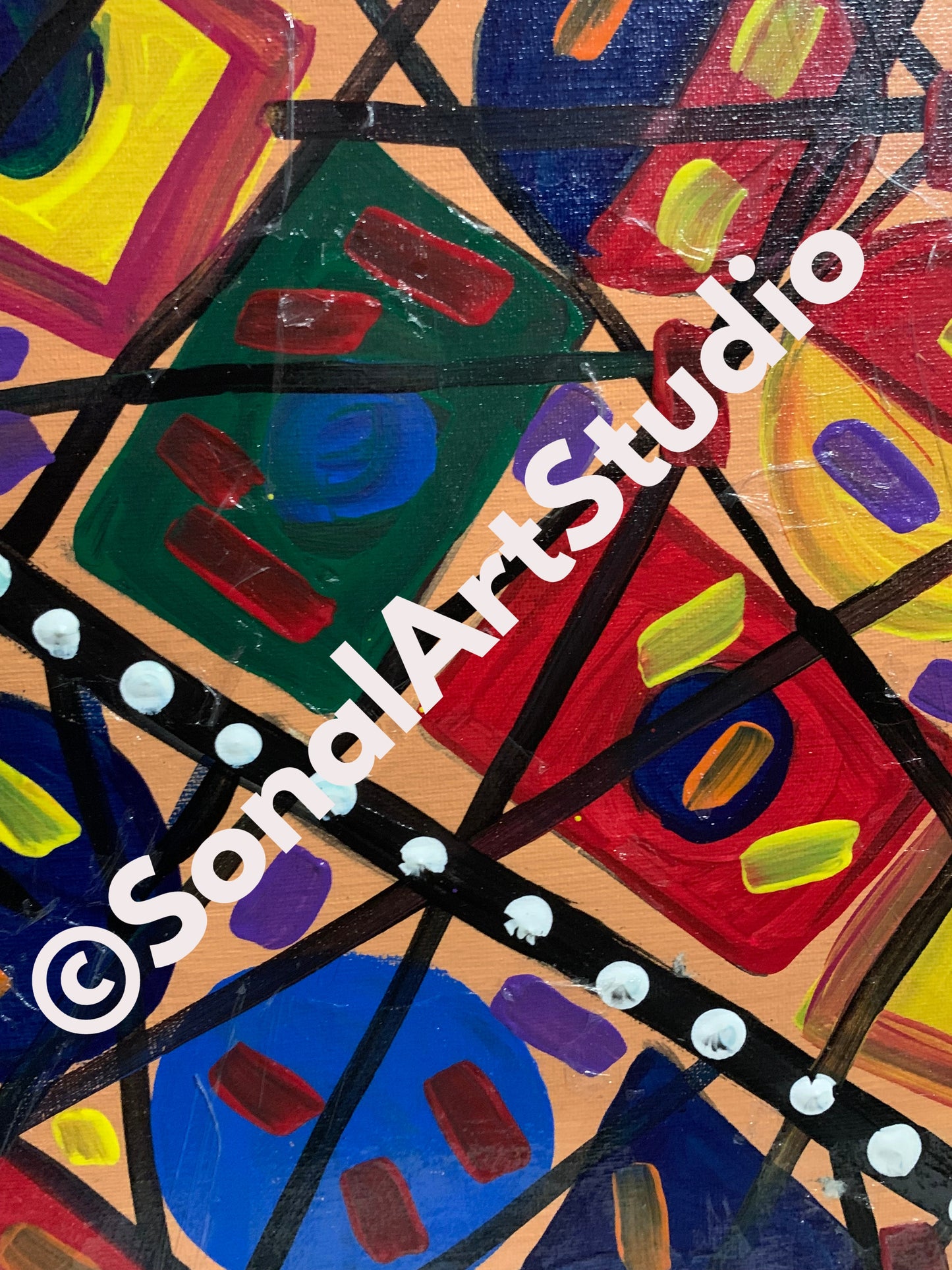 Abstract Shapes Painting - SonalArtStudio
