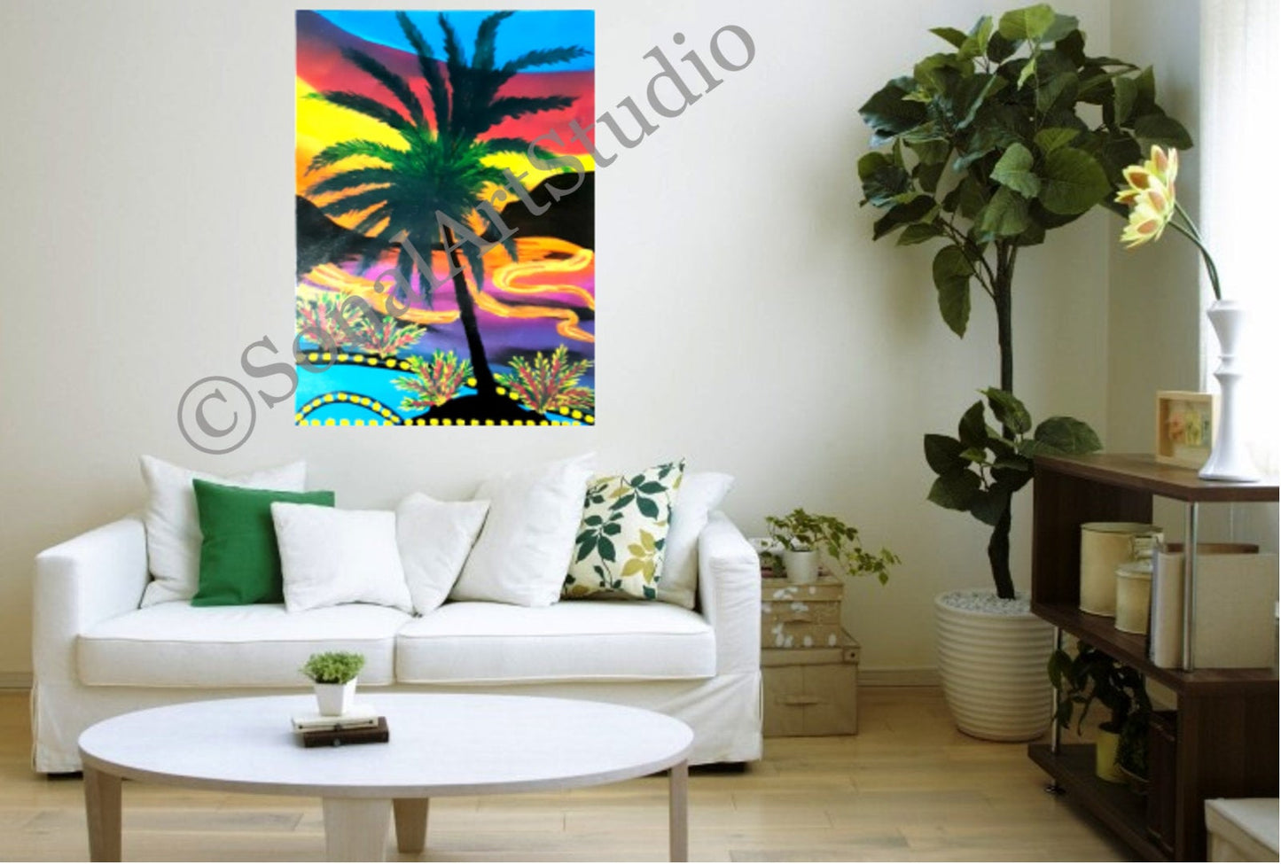Beach Palm Trees - SonalArtStudio