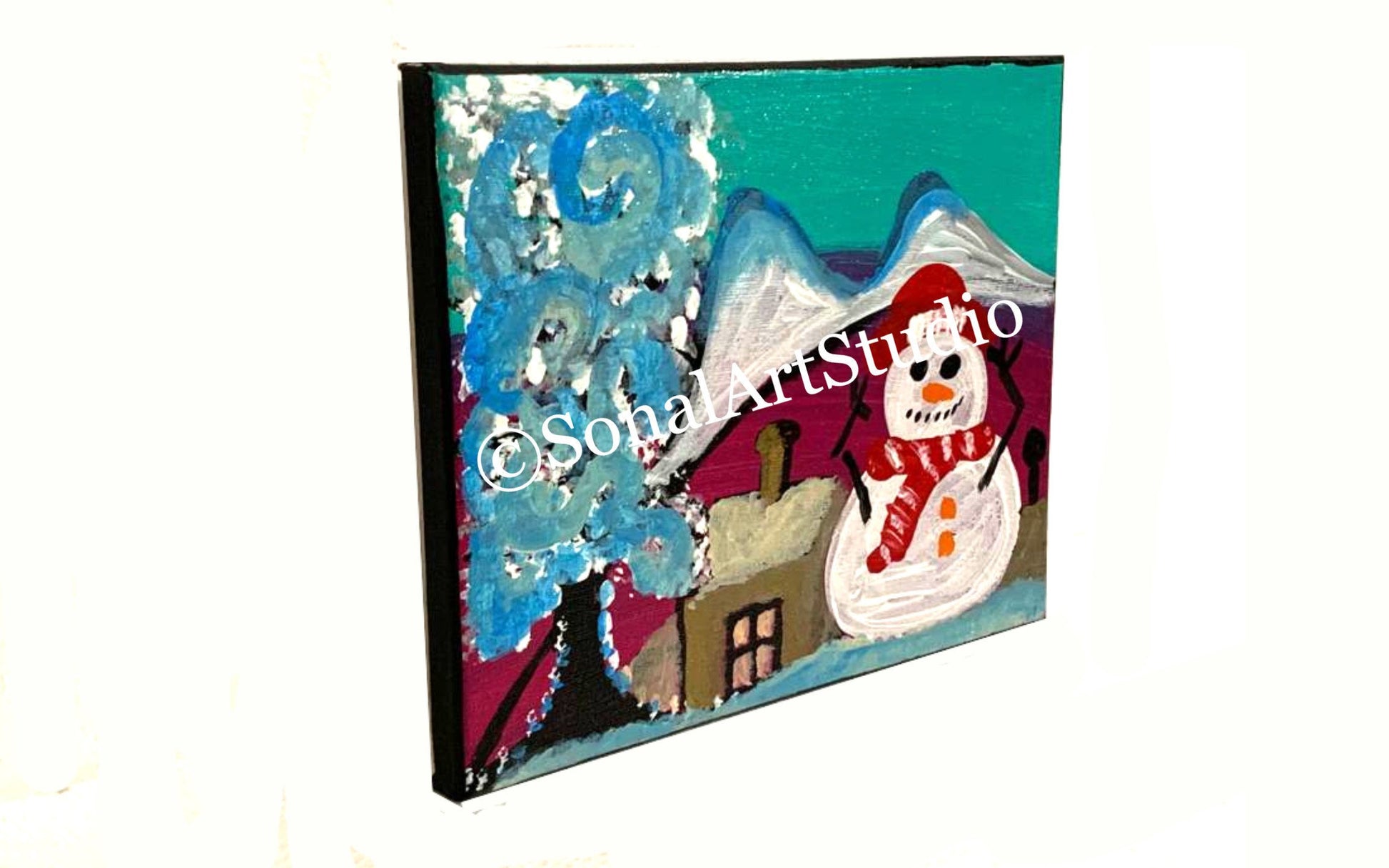 Happy Snowman - SonalArtStudio