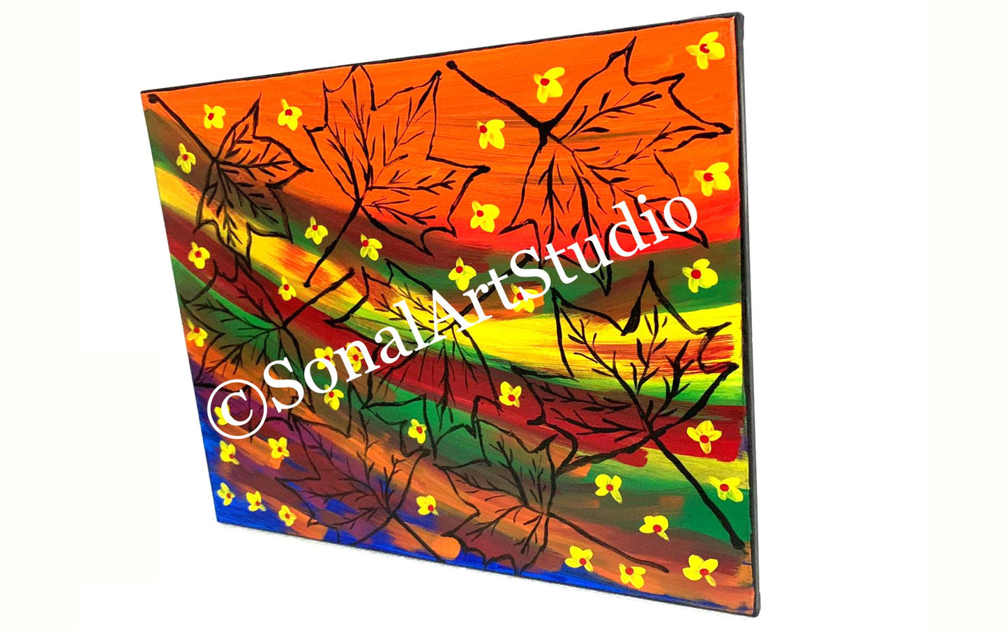 Autumn Maple Leaves - SonalArtStudio